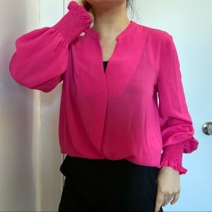 Lord & Taylor Semi-Sheer Pink Blouse